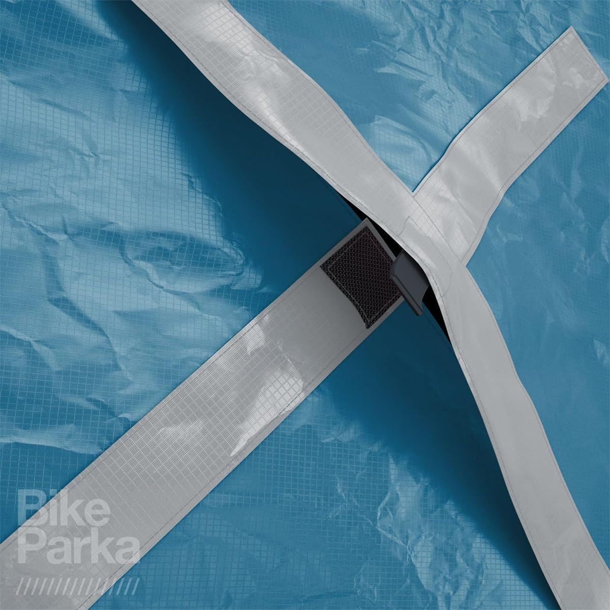 BikeParka Urban Bike Cover - Waterproof & Durable with Lock-Through Panels, RipStop fabric, Adjustable for Any Bike, Attachable Stuff Sac - Ideal for Bikes in Daily Use (Ciel Blue) - Image 3
