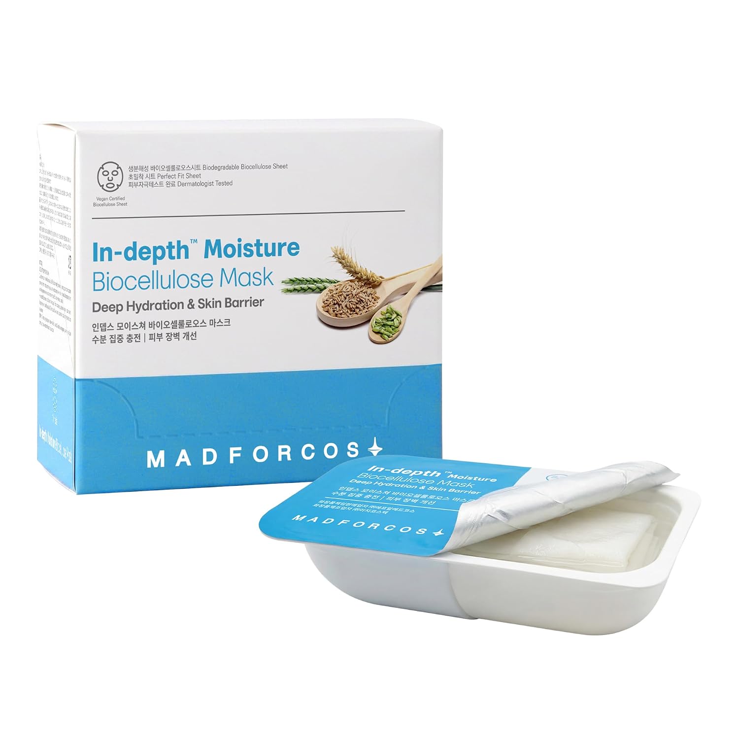 In-depth Moisture Bio-Cellulose Korean Hydrating Mask, 10 Sheets - Image 2