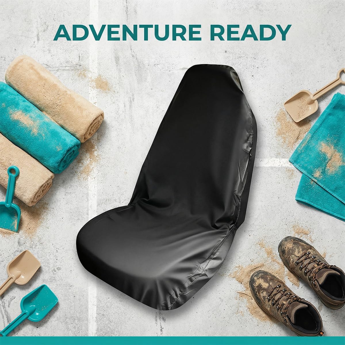 Car Seat Cover, Non-Slip Waterproof Scratch Proof Vehicle Front Seat Protector, Automotive Interior Chair Protective Cover, Universal for Motorhome Automobile Truck - Image 4