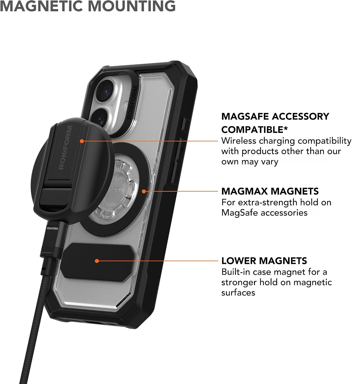 Rokform iPhone 16 Crystal Case + Magnetic Fuzion Wallet - Image 5