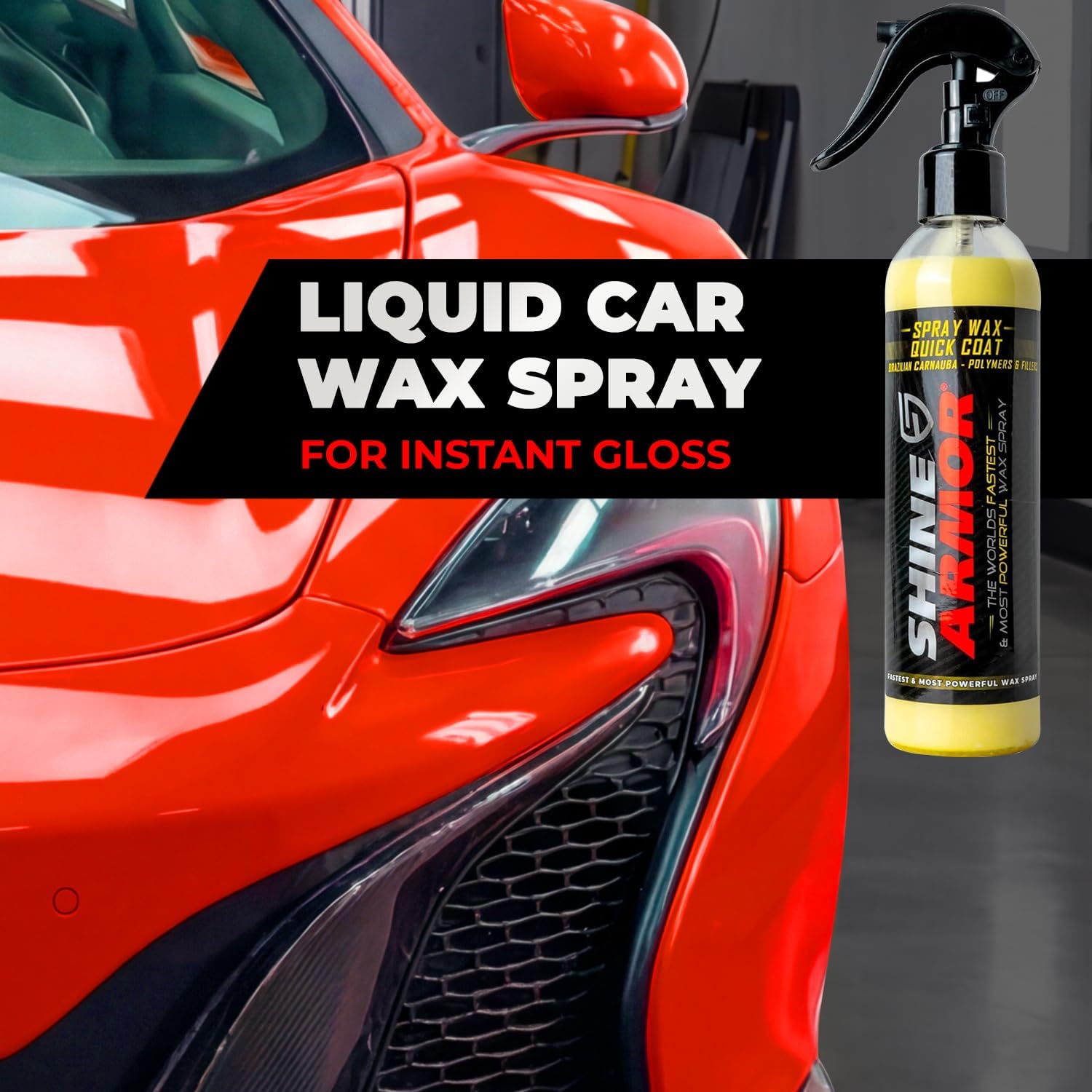 Car Spray Wax for Car Detailing - Quick and Easy Carnauba Liquid Car Wax Spray for Instant Gloss and Protection - Multi Surface Premium Brazilian Carnauba Car Wax Polish for All Vehicle Types - Image 6