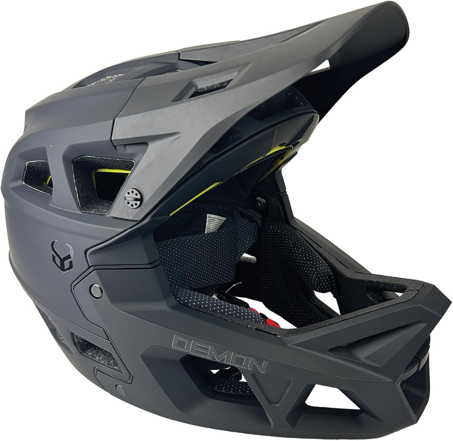 Demon United Podium X MIPS Full Face Mountain Bike Helmet- Removable Fit Pad Options- Advanced Venting System-Lightweight - Fullface DH BMX MTB Helmet - Image 2