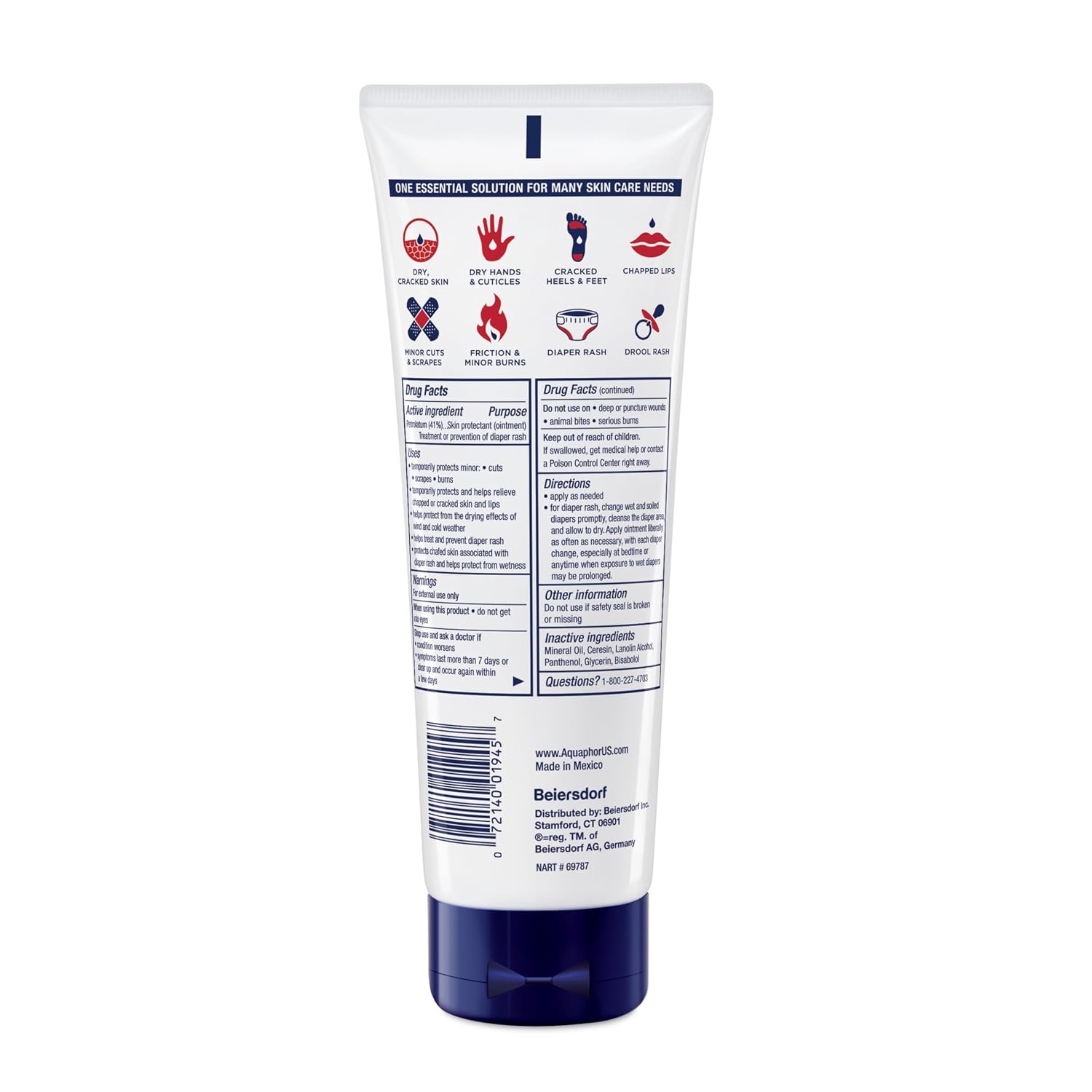 Aquaphor Healing Ointment Advanced Therapy Skin Protectant, Dry Skin Body Moisturizer, 7 Oz Tube - Image 16