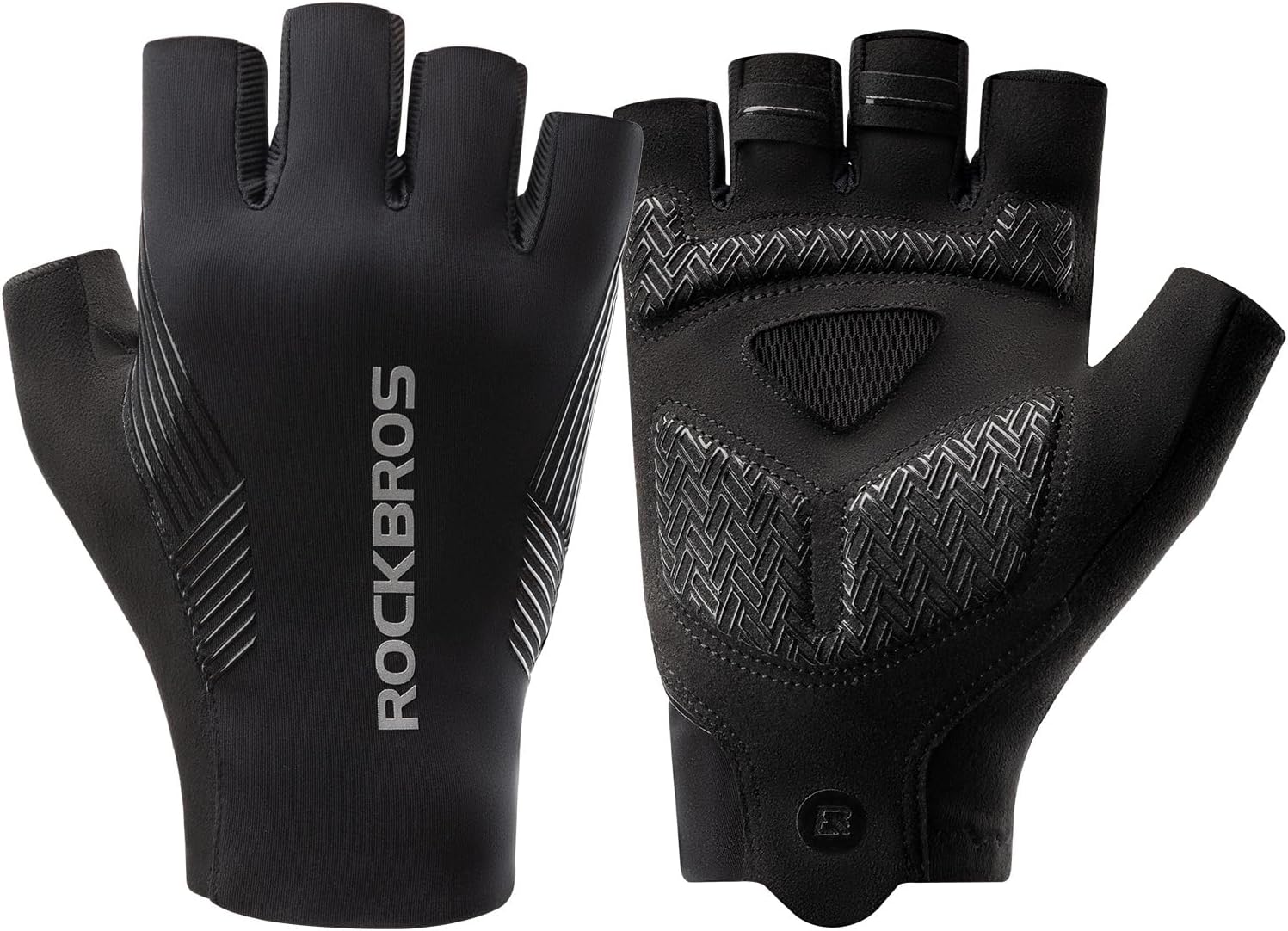 ROCKBROS Cycling Gloves for Men Women Shock Absorbing Breathable | Padded Palm Reduces Hand Fatigue, Ideal for Cycling Gym Outdoor - Image 2