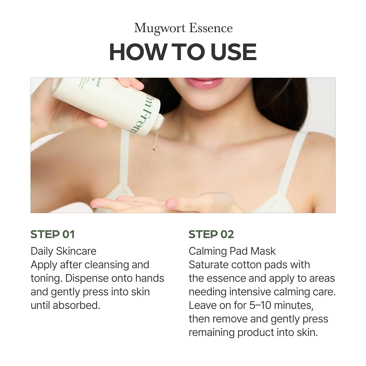 I’m From Mugwort Essence, Deep Calming Essence for Sensitive Skin, Hydrating & Skin Balancing, Vegan Korean Skin Care 5.07fl.oz - Image 10