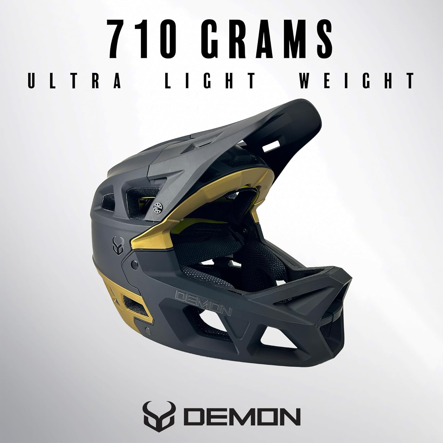 Demon United Podium X MIPS Full Face Mountain Bike Helmet- Removable Fit Pad Options- Advanced Venting System-Lightweight - Fullface DH BMX MTB Helmet - Image 4