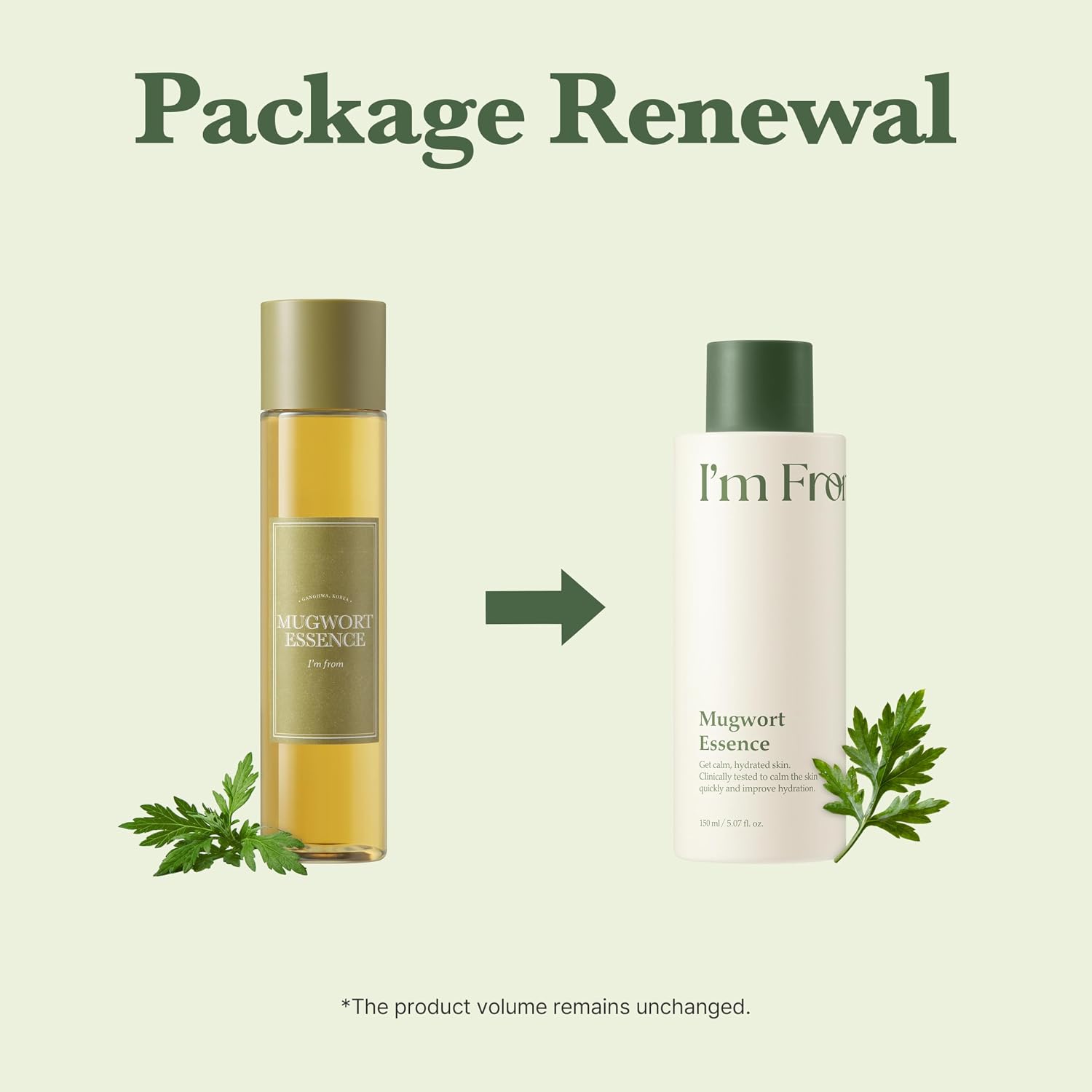 I’m From Mugwort Essence, Deep Calming Essence for Sensitive Skin, Hydrating & Skin Balancing, Vegan Korean Skin Care 5.07fl.oz - Image 3