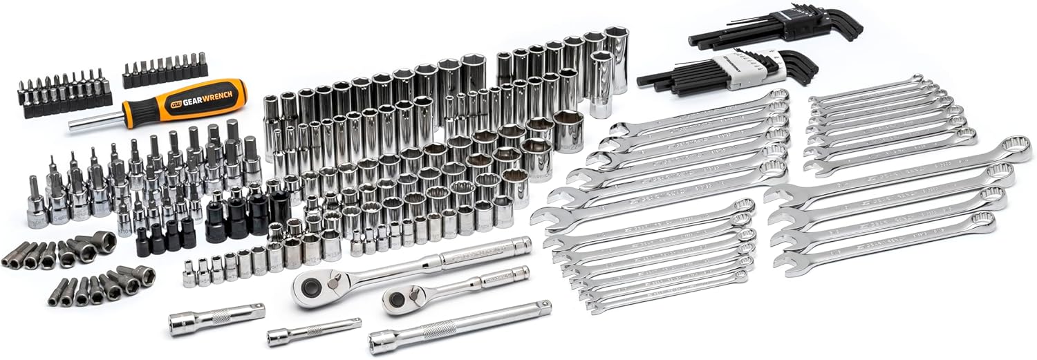 GEARWRENCH Mechanics Tool Set in 3 Drawer Storage Box, 232 Pc, 1/4 in and 3/8 in Drive, Metric/SAE | GW72LLCBMTS - Image 9