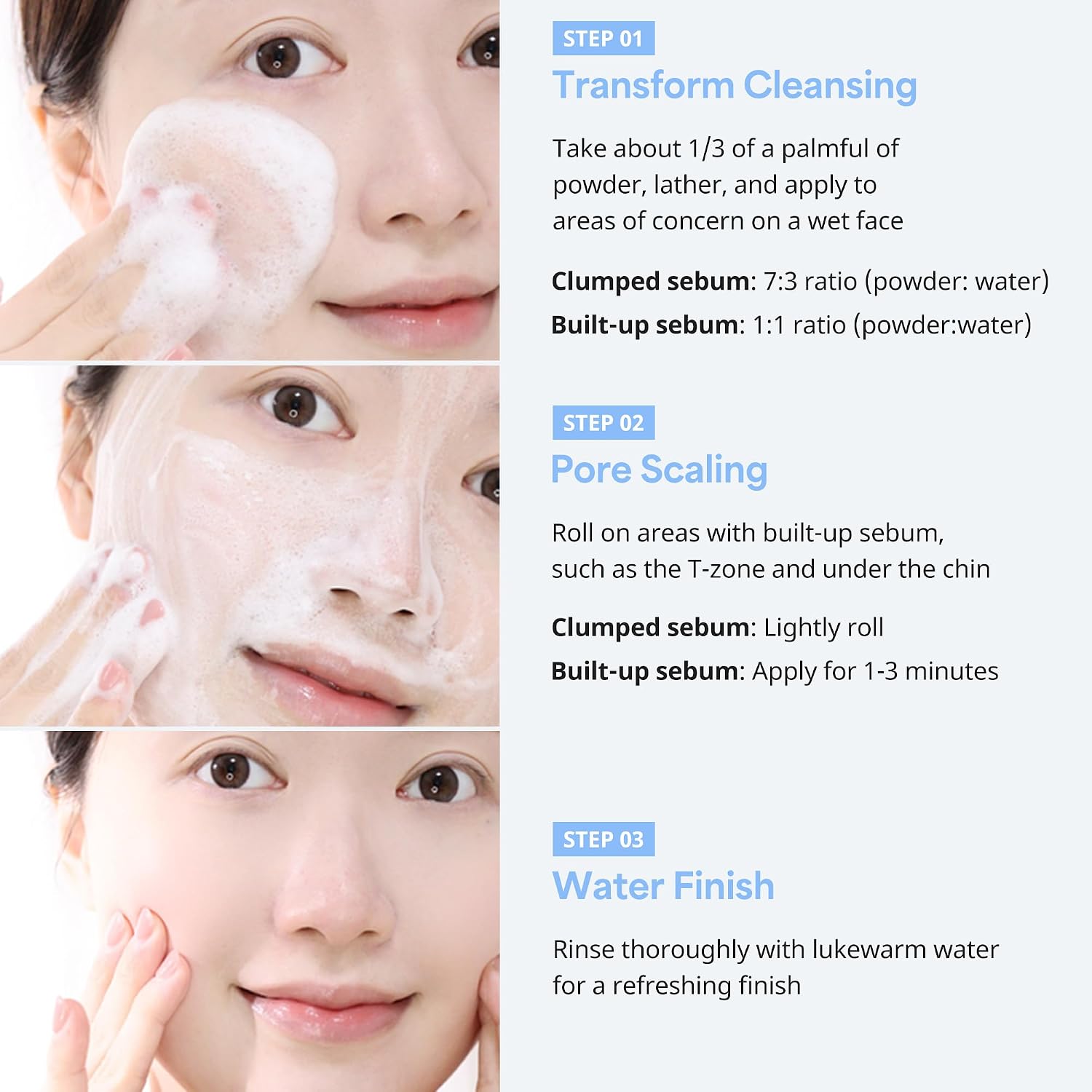 AGE20'S Pore Scaling ENZYME Cleansing Powder | Mild Exfoliating Face Cleanser with Clay for Sensitive Skin, Blackhead & Whitehead Removal, Deep Pore Care Korean Skincare, 2.11 oz (60g) - Image 5