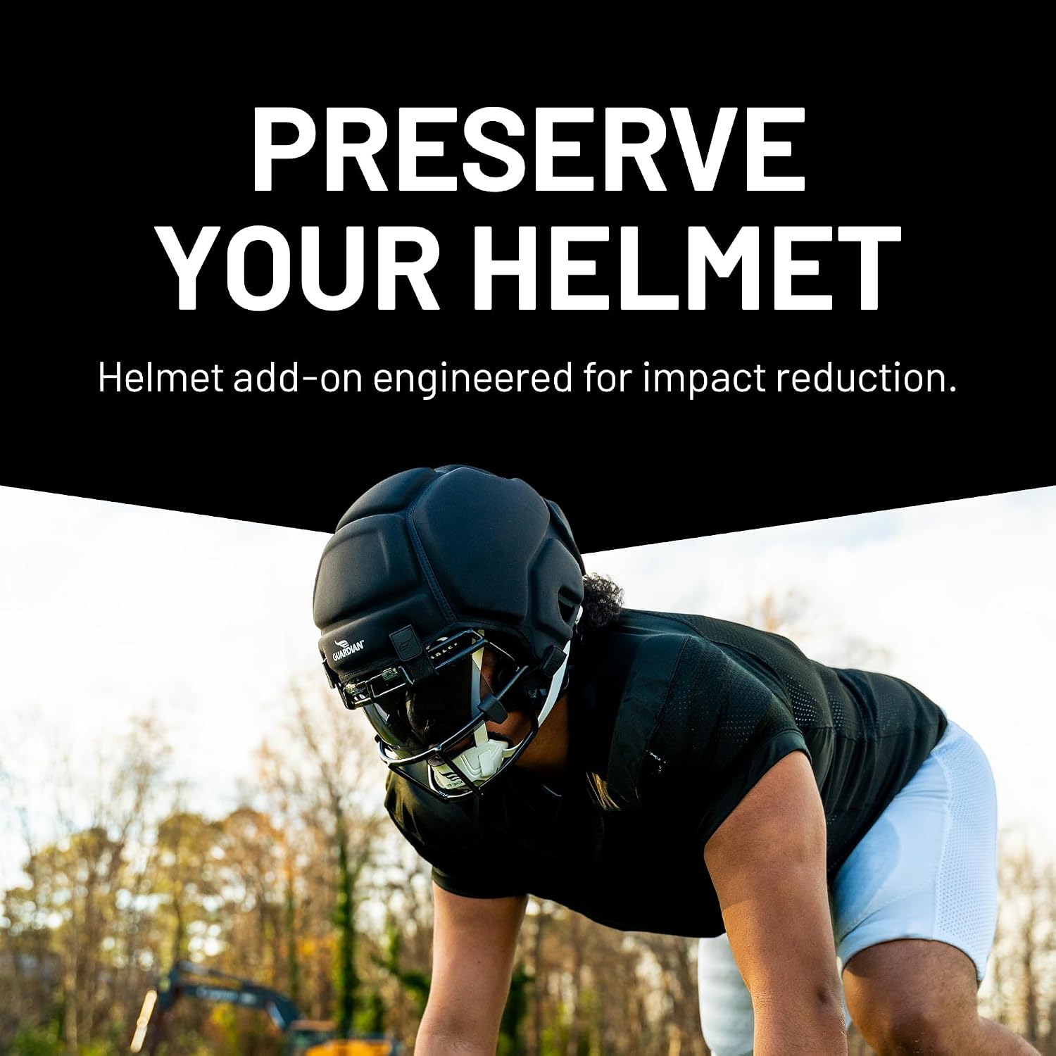 Guardian Cap 2.0 - Soft-Shell Helmet Cover for Football - Reduces Impact and Protects Helmets - One Size Fits All for Youth, High School and College Programs - Image 3