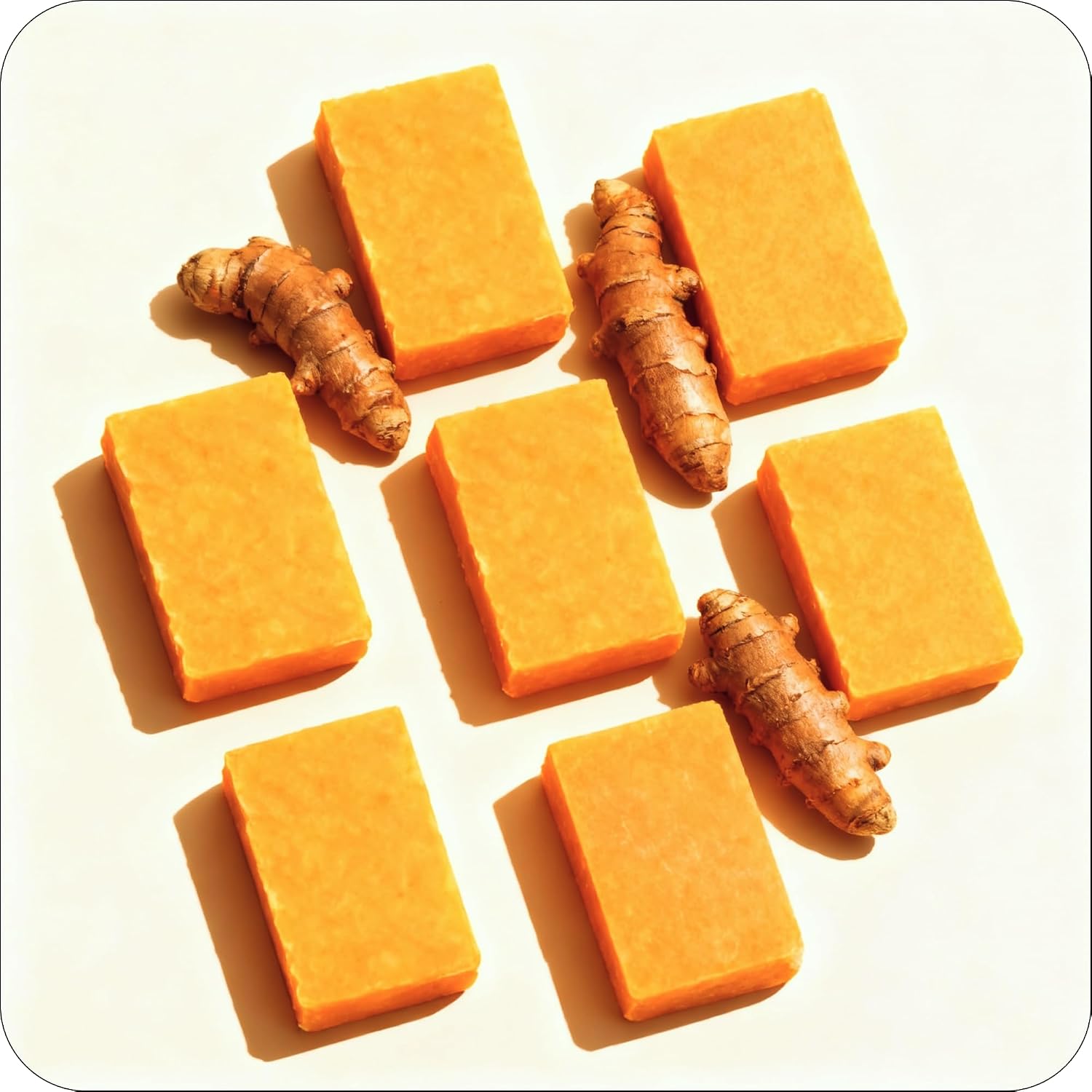 Glo Melanin Turmeric Brightening Soap with Vitamin C, Alpha Arbutin & Oats | 113g, For Face - Body - Dark Spots, All Natural, Vegan, Paraben-Free, Sulfate-free, For Melanin-Rich Skin, Made in USA - Image 8