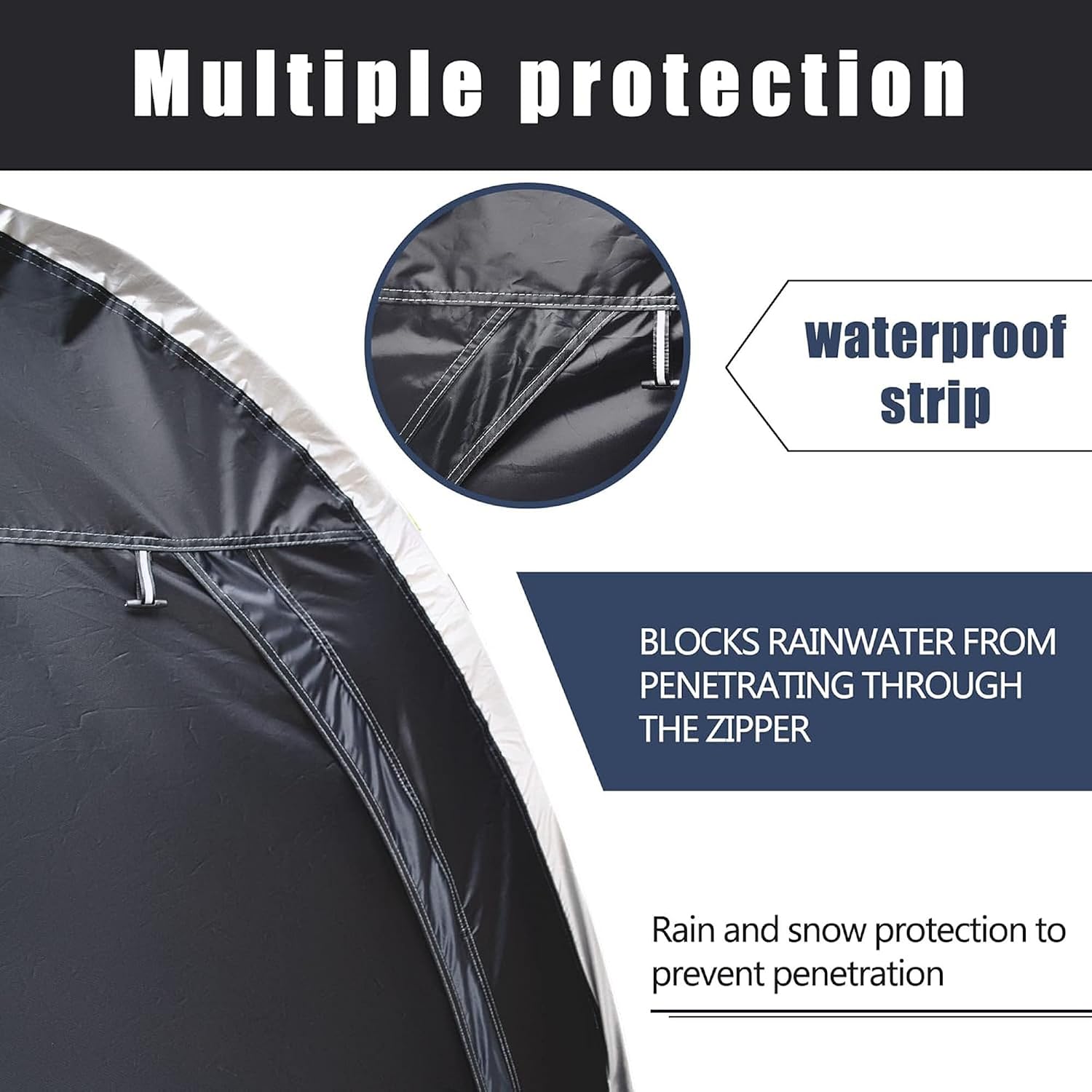 Bike Cover Storage Tent, Outdoor Portable Storage Tent | 210D Oxford Fabric PU4000 Waterproof for 2-3 Bikes, Suitable for Storing Bicycles,Motorcycles,Garden Tools,Various Tools - Image 7