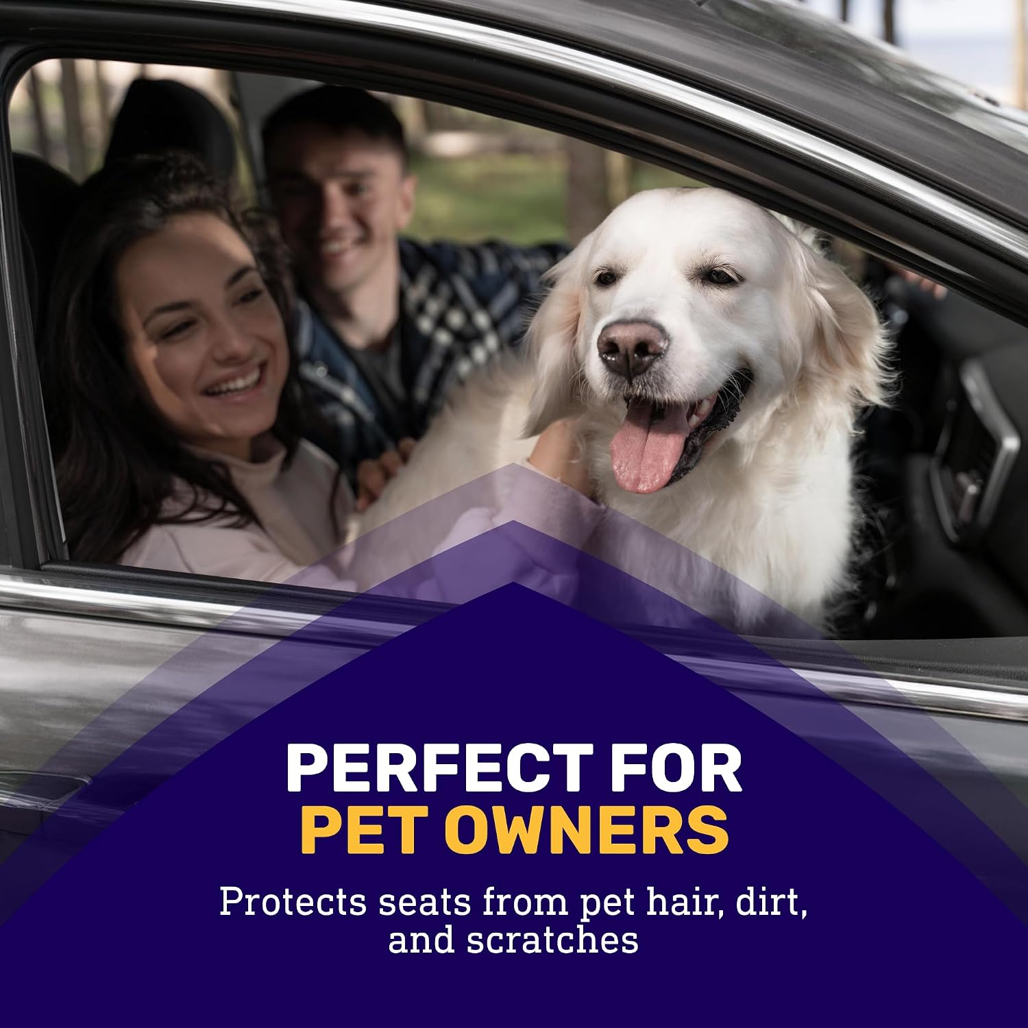 EliteSport Front Seat Cover, Universal Fit Waterproof, Sweatproof, Odor-Resistant, and Machine Washable Car Seat Protector with Non-Slip Underlayer for Pet, Travel, and Outdoor Adventure, Black - Image 5