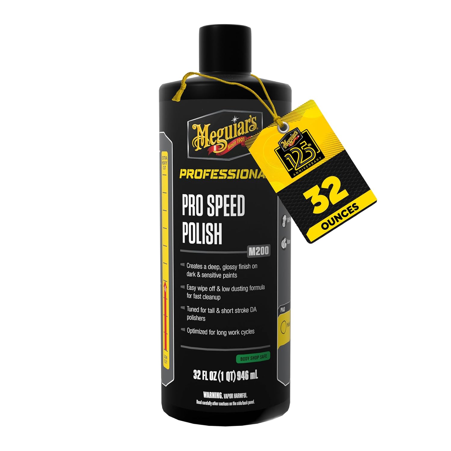 Meguiar's Professional Pro Speed Polish M200 - Extremely User-Friendly Professional Car Polish for Light Defect Removal While Creating High-Goss Finish, Get Easy Polishing with Amazing Results -32oz - Image 2