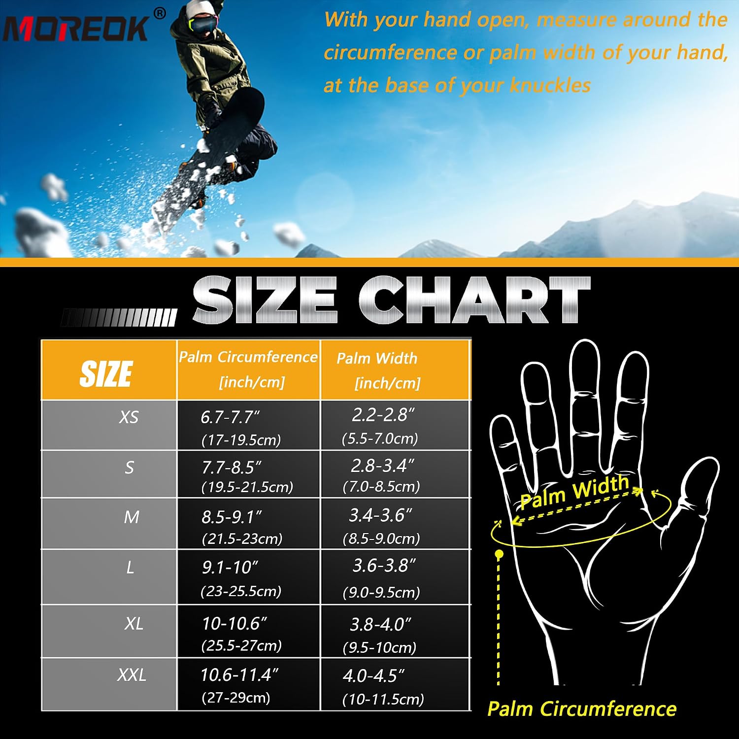 Waterproof & Windproof -30°F Winter Gloves for Men/Women, 3M Thinsulate Thermal Gloves Touch Screen Warm Gloves for Skiing,Cycling,Motorcycle,Running - Image 7