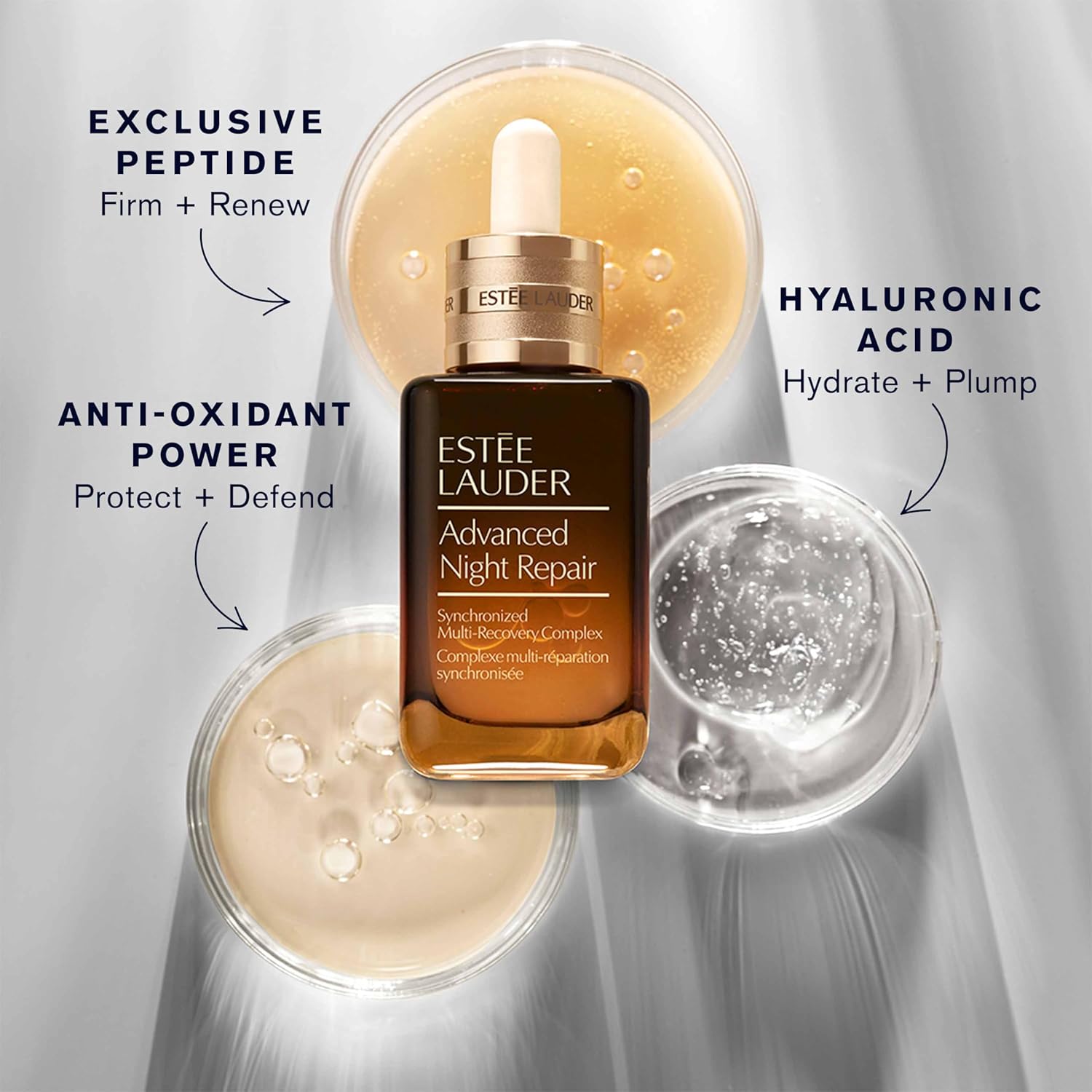 Estée Lauder Advanced Night Repair Face Serum Synchronized Multi-Recovery Complex with Hyaluronic Acid & Peptides | Anti Aging & Hydrating Serum - Image 5