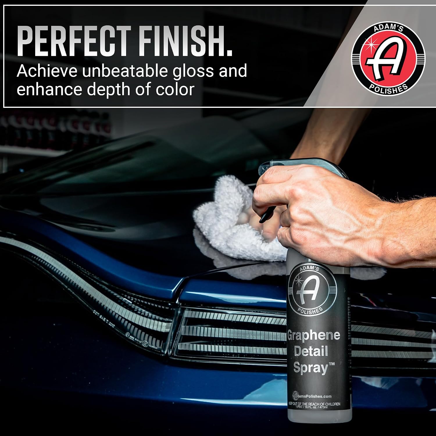 Adam's Polishes Graphene Detail Spray (2 Pack) - Extend Protection of Waxes, Sealants, & Coatings | Waterless Detailer Spray For Car Detailing | Clay Bar, Drying Aid, Add Ceramic Graphene Protection - Image 4