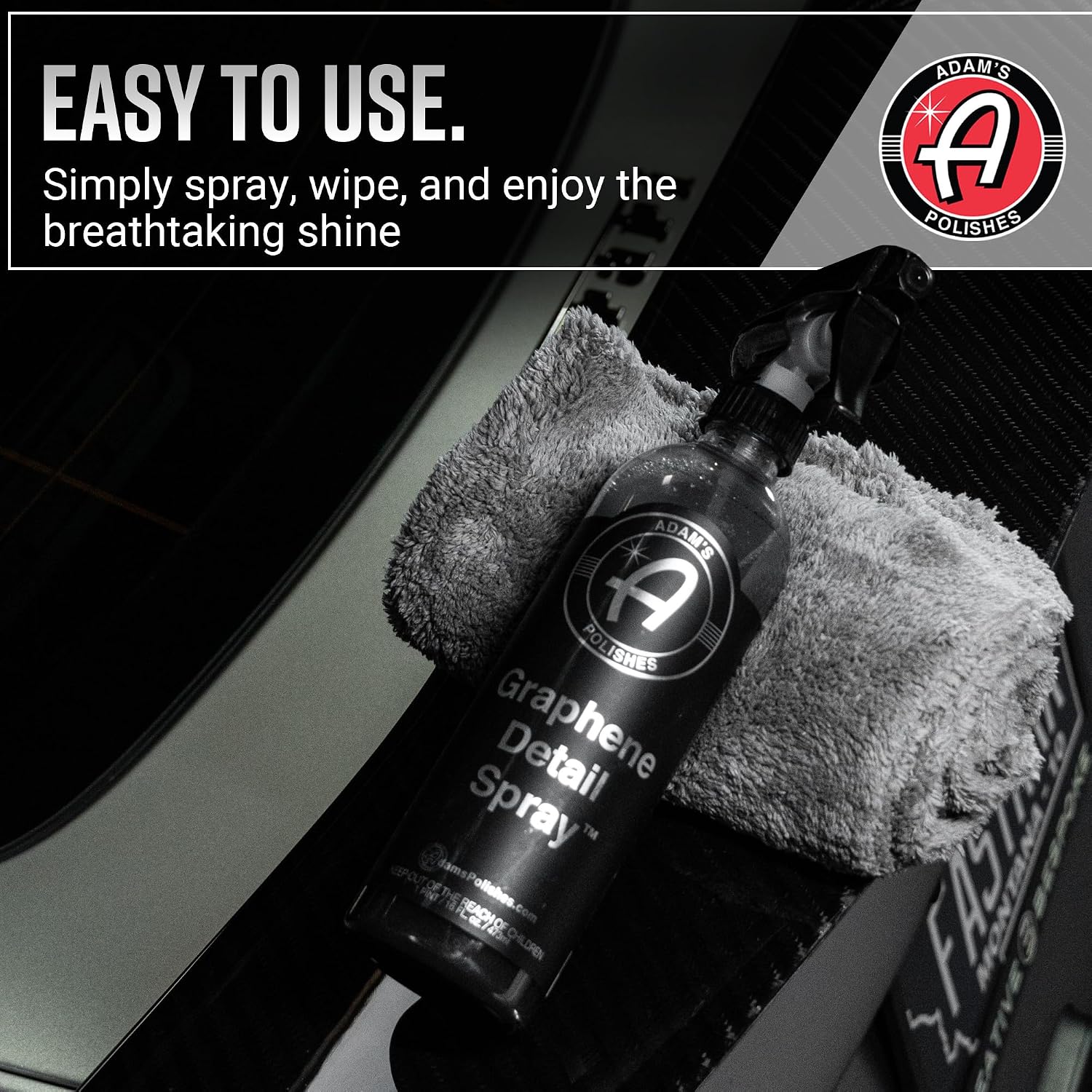 Adam's Polishes Graphene Detail Spray (2 Pack) - Extend Protection of Waxes, Sealants, & Coatings | Waterless Detailer Spray For Car Detailing | Clay Bar, Drying Aid, Add Ceramic Graphene Protection - Image 7