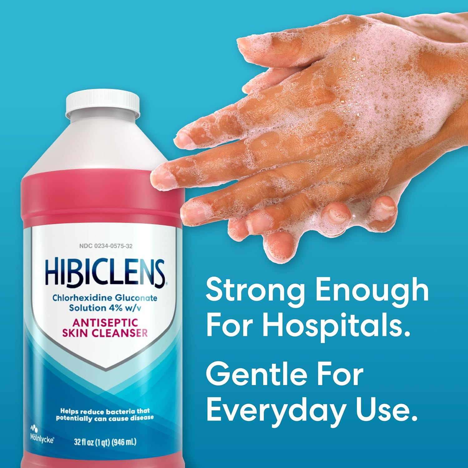 Hibiclens – Antimicrobial and Antiseptic Soap and Skin Cleanser – 32 oz – for Home and Hospital – 4% CHG, Packaging May Vary - Image 4