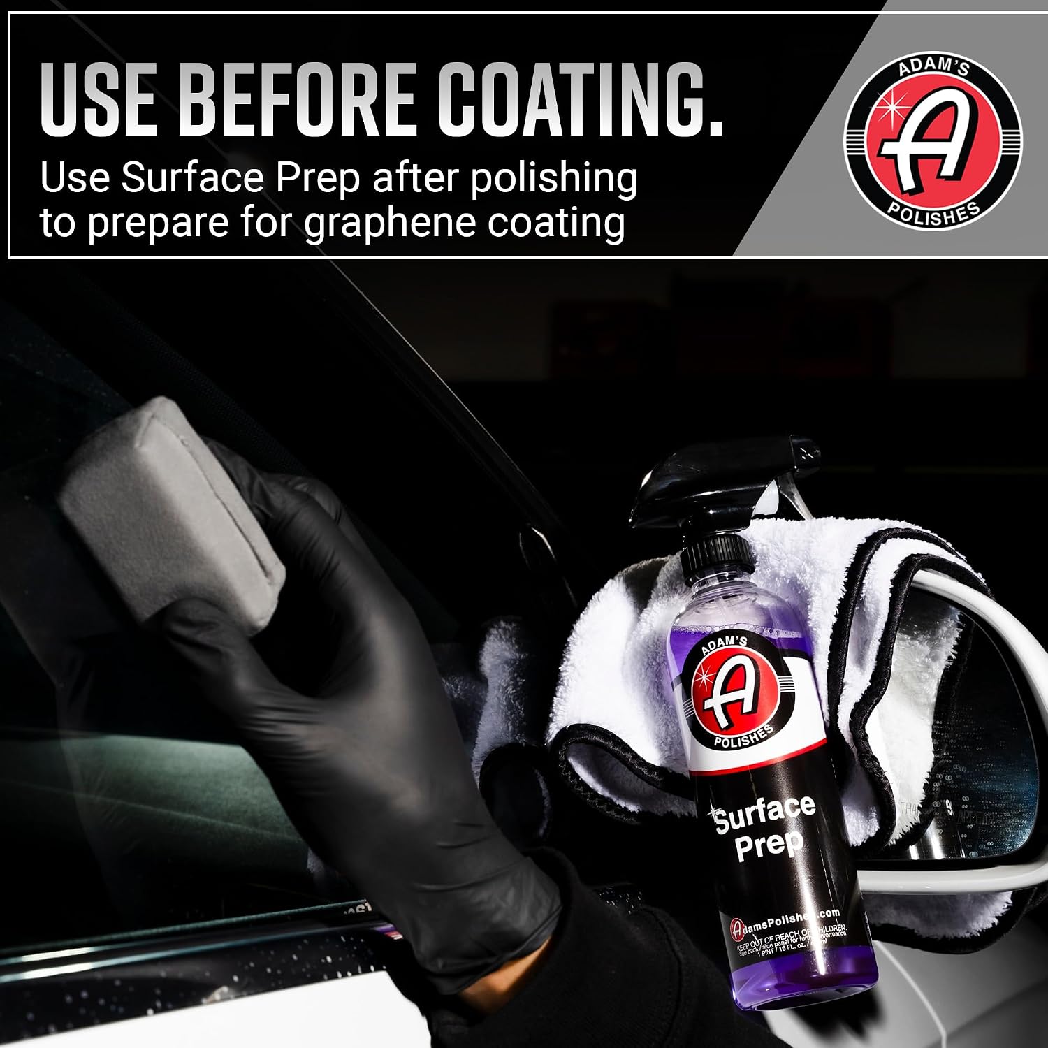 Adam's Polishes Surface Prep (16oz) - A Surface Cleanser Spray for Auto Paint Prep to Apply Any Ceramic Coating, Car Wax, or Spray Sealant | Use After Clay Bar, Car Wash & Orbital Polisher Treatment - Image 9