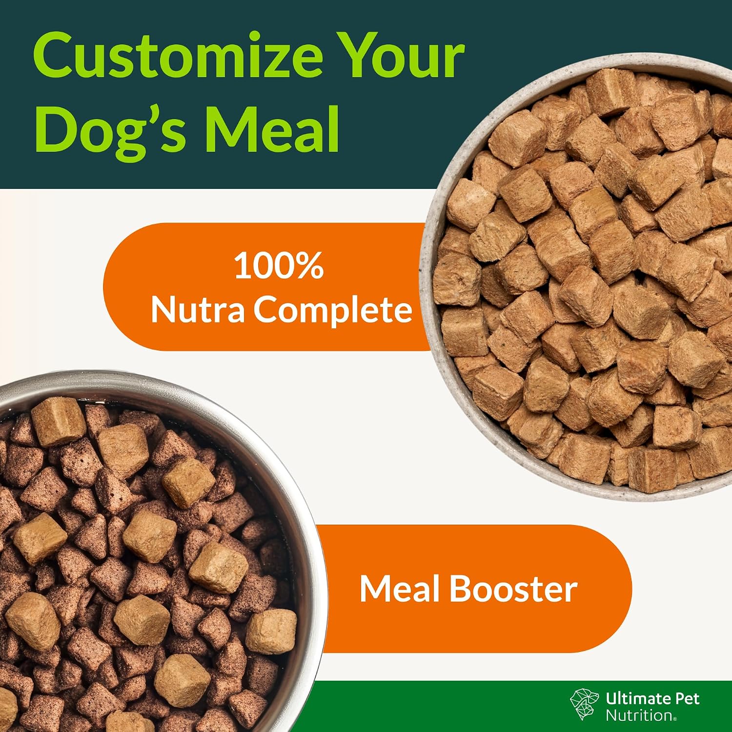 ULTIMATE PET NUTRITION Nutra Complete Bone Broth Infusions, 100% Freeze Dried Raw Veterinarian Formulated Dog Food with Antioxidants Prebiotics and Amino Acids, (3 Pound, Bone Broth Fish) - Image 3