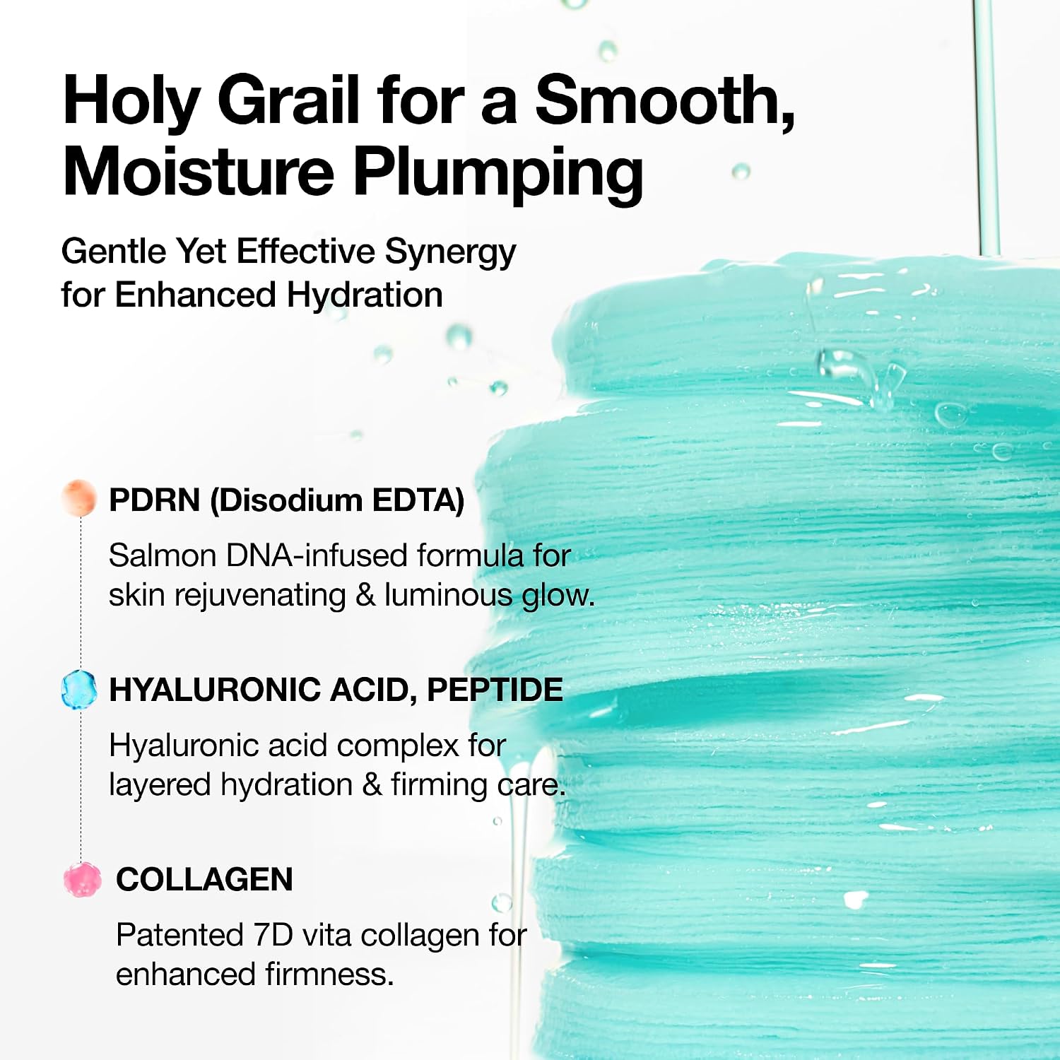 Anua PDRN 100 Hyaluronic Acid, Hydrating Dual-Textured Toner Pads, Salmon DNA & Collagen Face for Glass Skin Glow & Makeup Prep, Sensitive & Dry Skin, Korean Skincare, 6.1 fl oz, 60 Count - Image 4