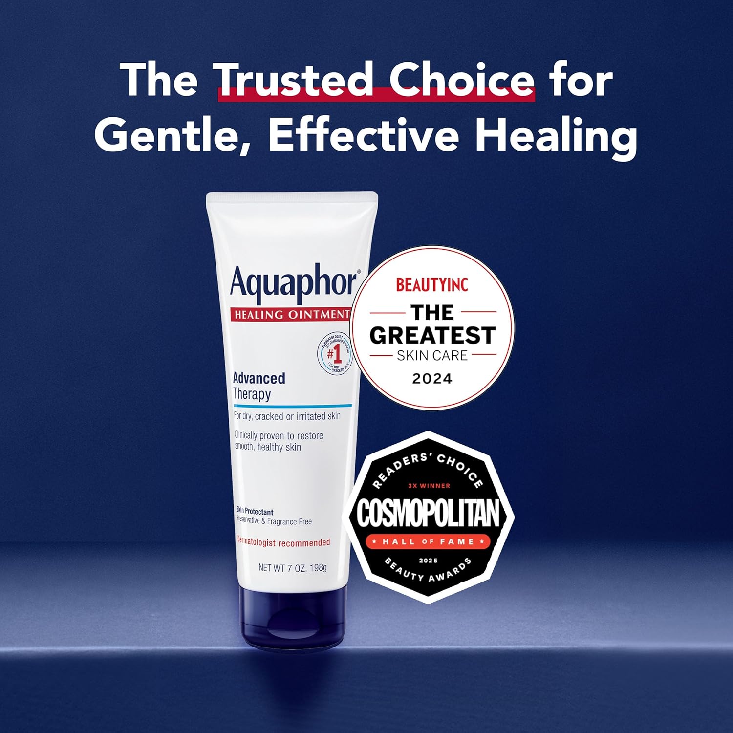 Aquaphor Healing Ointment Advanced Therapy Skin Protectant, Dry Skin Body Moisturizer, 7 Oz Tube - Image 15