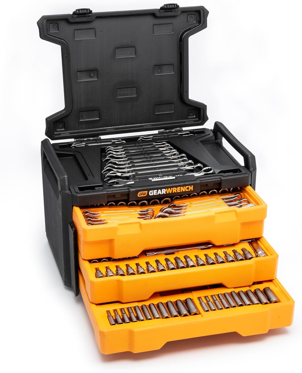 GEARWRENCH Mechanics Tool Set in 3 Drawer Storage Box, 232 Pc, 1/4 in and 3/8 in Drive, Metric/SAE | GW72LLCBMTS - Image 3