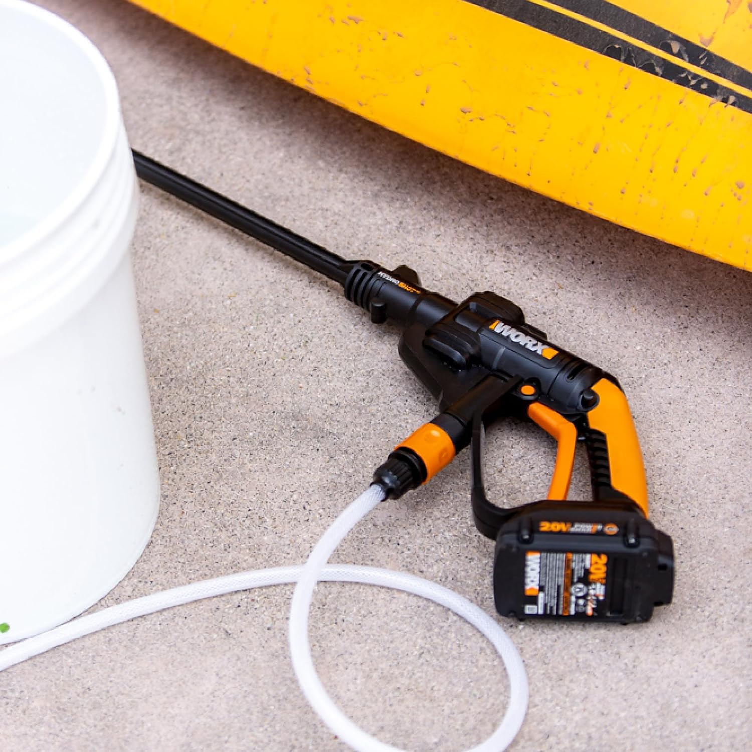 WORX Cordless Pressure Washer, 20V 320 PSI Power Washer, WG620.9 | Battery & Charger Not Included; portable Hydroshot cleaning using a remote water source; PowerShare. - Image 3