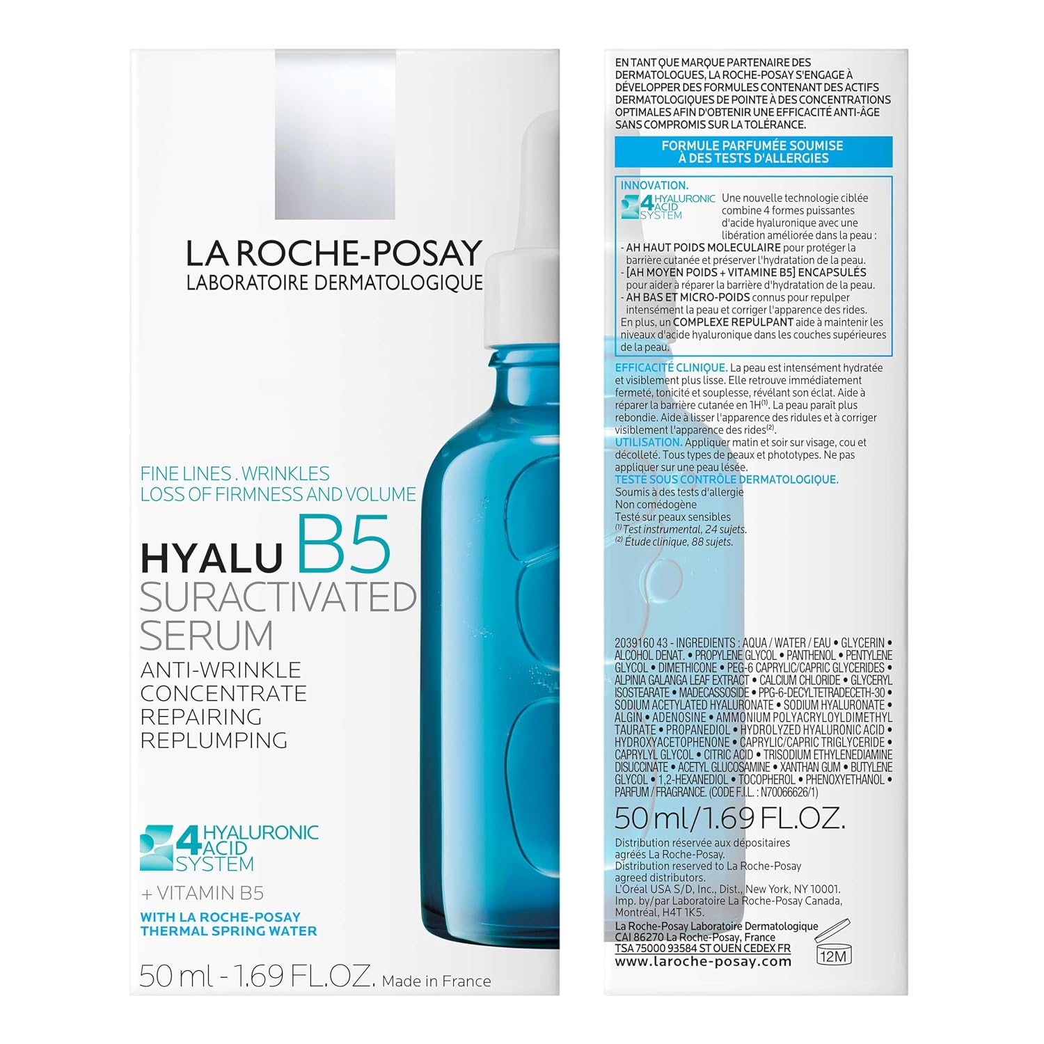 La Roche-Posay Hyalu B5 Pure Hyaluronic Acid Serum for Face, with Vitamin B5, Anti-Aging Serum for Fine Lines and Wrinkles, Plumps and Repairs Dry Skin, Safe on Sensitive Skin - Image 10