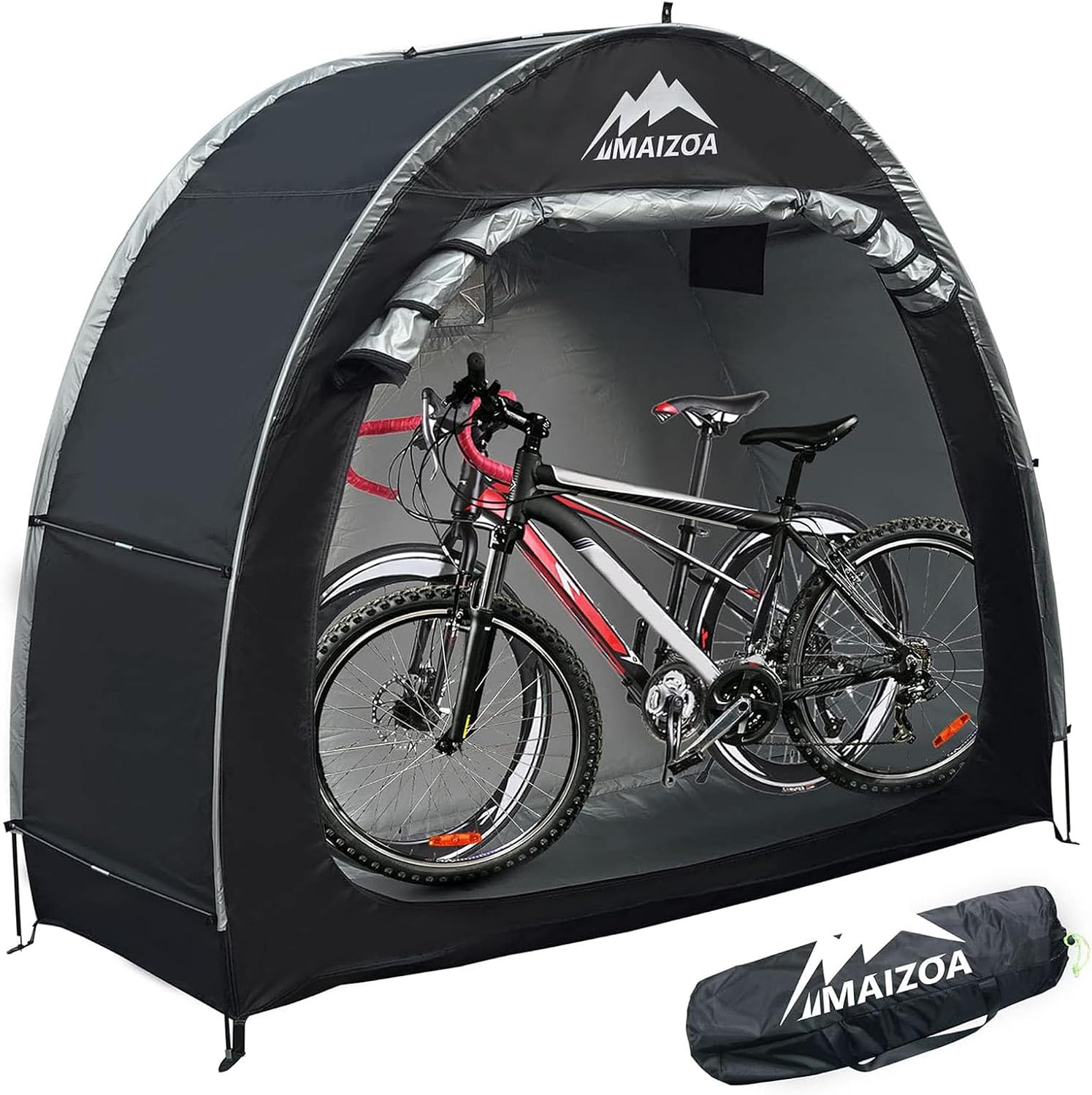 Bike Cover Storage Tent, Outdoor Portable Storage Tent | 210D Oxford Fabric PU4000 Waterproof for 2-3 Bikes, Suitable for Storing Bicycles,Motorcycles,Garden Tools,Various Tools - Image 2