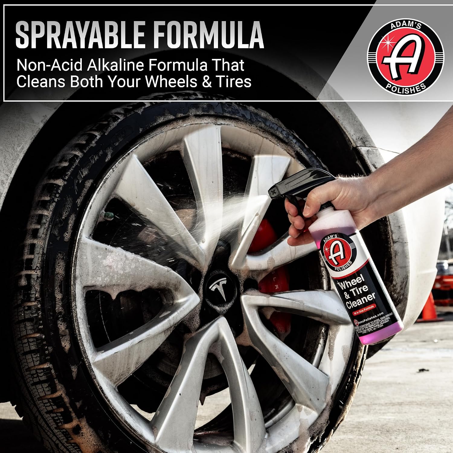 Adam's Polishes Wheel & Tire Cleaner Gallon - Professional All in One Tire & Wheel Car Wash Wheel Well Cleaning Spray for Car Detailing | Safe On Most Rim Finishes - Image 4