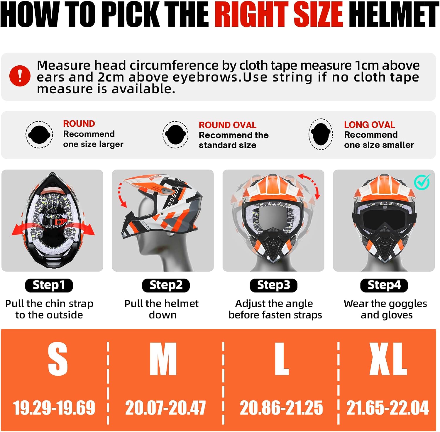 DOT Approved Youth Dirt Bike Helmet Kids Full Face Motocross Helmets Set | Riding Gear Set with Goggles, Gloves & Removable Padding for Teens, Fits Dirt Bike, ATV, Off Road, UTV, Motorcycle, Go Kart - Image 7