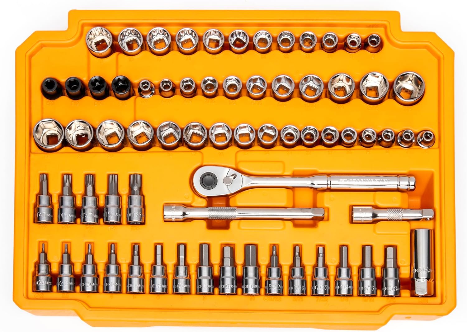 GEARWRENCH Mechanics Tool Set in 3 Drawer Storage Box, 232 Pc, 1/4 in and 3/8 in Drive, Metric/SAE | GW72LLCBMTS - Image 5