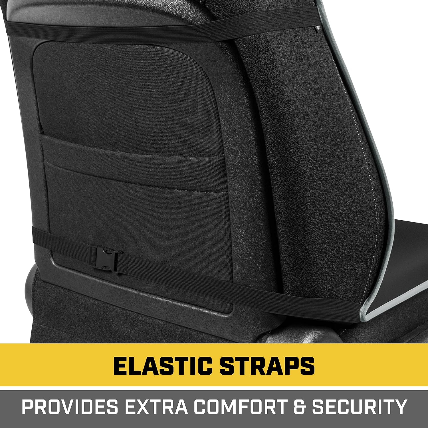 CAT® Waterproof Car Seat Covers for Front Seats, 2 Pack with Gray Trim – Durable Neoprene Seat Covers for Cars, Universal Fit for Most Cars Trucks SUV, Ideal Seat Protector for Vehicle Car Seats - Image 9