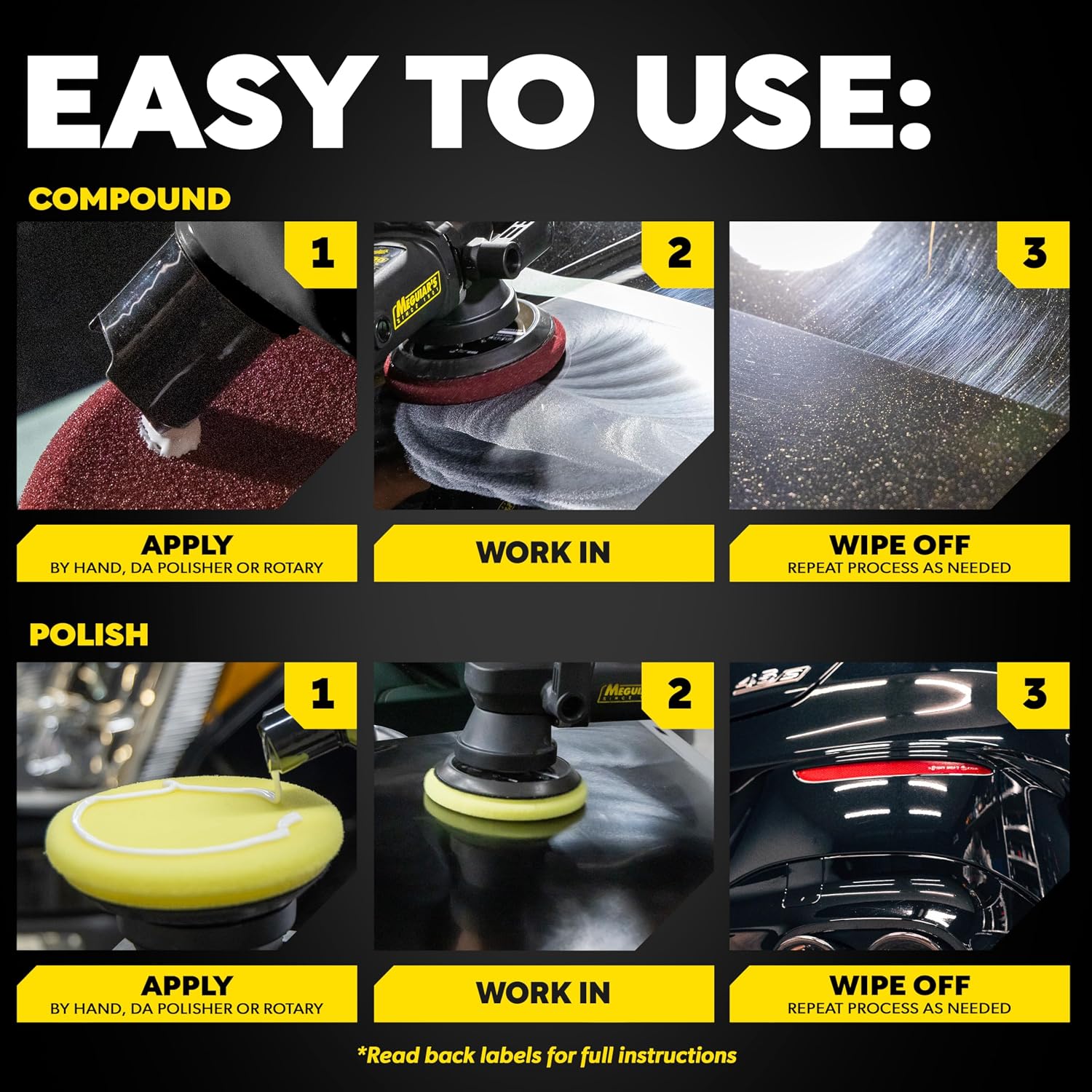 Meguiar’s Mirror Glaze Bundle, Polishing Compound Kit —Includes Ultra-Cut Compound And Ultra-Finishing For Scratch-Free Exterior Gloss; For Car Paint On Cars, Trucks & Suvs - Image 7