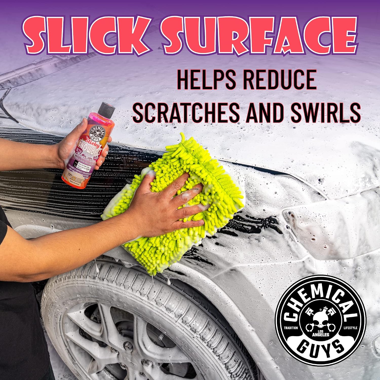 Chemical Guys, Sticky Snowball Ultra Snow Foam Wash Soap, Cherry, 64 oz - Image 6