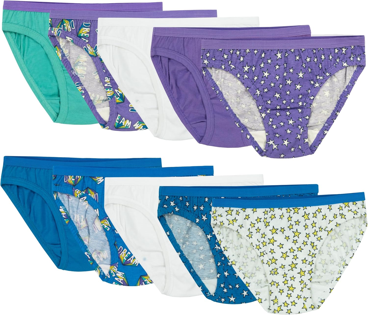 Fruit of the Loom Girls' Cotton Bikini Underwear Multipacks - Image 2