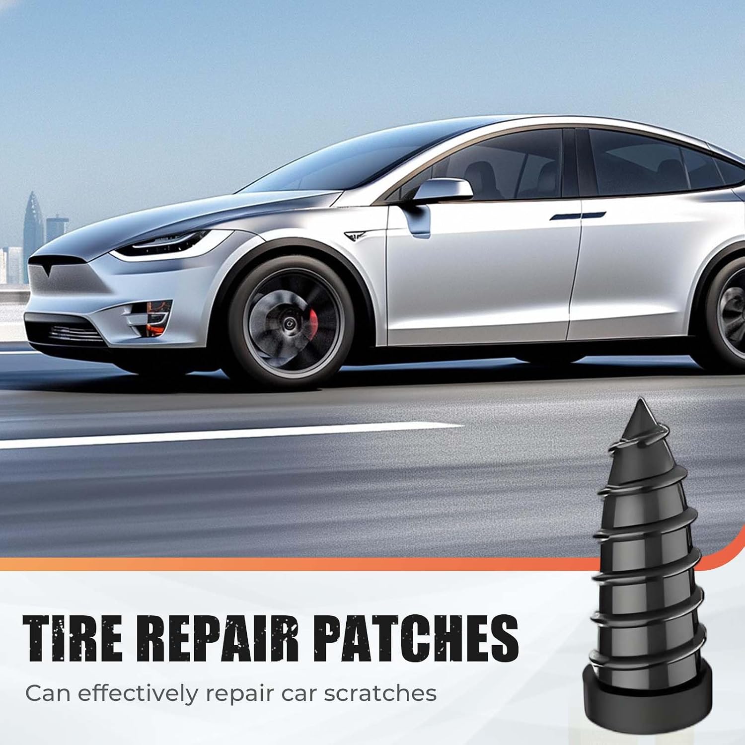 Tire Repair Rubber Nails Kit, 2026 New Vacuum Tire Repair Rubber Nail, Screw in Tire Repair Plugs, Fast Self-Service Tire Repair Tools for Car, Motorcycle, Truck, Two Sizes (40pcs(with screwdriver)) - Image 5