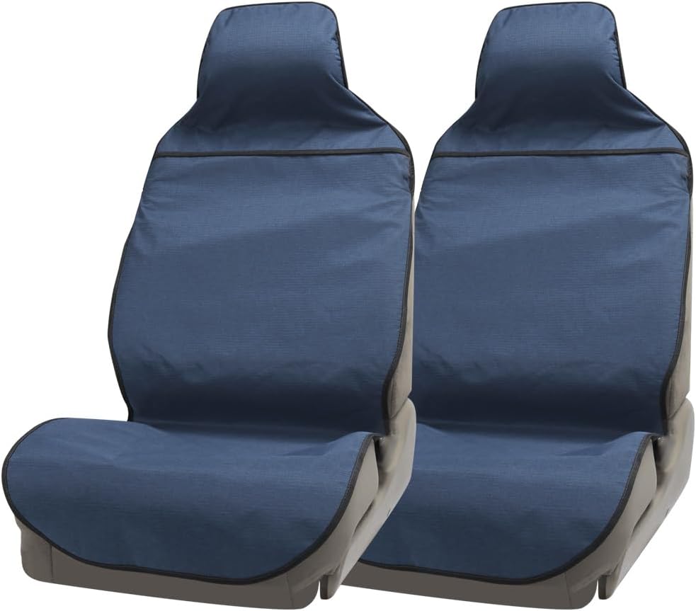 Waterproof Car Seat Cover Automotive Seat Covers for Cars Trucks and SUVs Car Seat Cover Protector Front Seats Navy-2 - Image 2