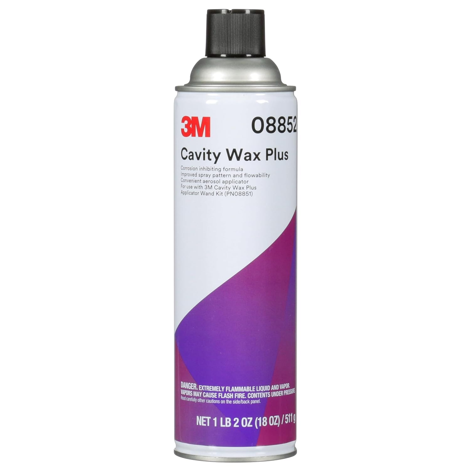 3M Cavity Wax Plus Aerosol Spray, 08852, 18 fl oz, Self-Healing, Chipping | Corrosion Protection; Non-Hardening; Peeling; Cracking - Image 2