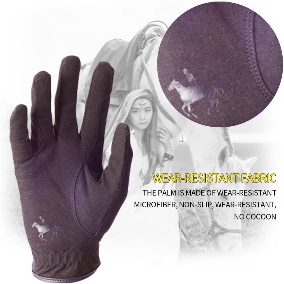 Horse Riding Gloves Equestrian Gloves for Men Women Horseback Riding Gloves with Grip for Adults Riding Sports Biking Cycling Gardening - Image 6