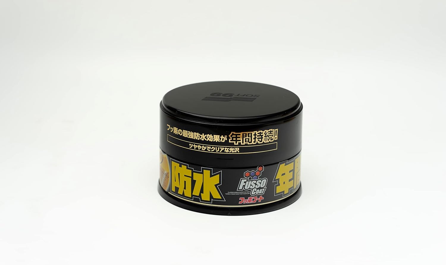 SOFT99 Fusso Coat 12 Month Wax Dark (JP Version) - Car Wax for Dark Cars | For Black, Red, Blue & Dark color cars. 12-month waterproof protection. Sponge applicator included. - Image 2