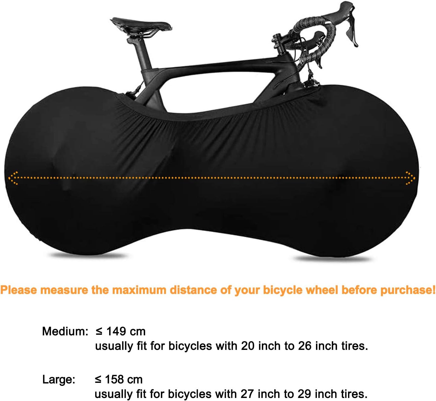 Bike Wheel Cover Indoor Dust-Proof and High Elasticity Bicycle Wheel Bag - Image 4