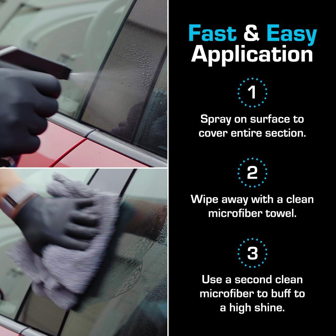 Ethos Defy - 3 in 1 Ceramic Coating - Waterless Car Wash Spray & Wax - Car Wax Spray Rnseless Wash - Hydrophobic Top Coat - Polish & Polymer Paint Sealant Protection - with Insta-Bond Technology - Image 6