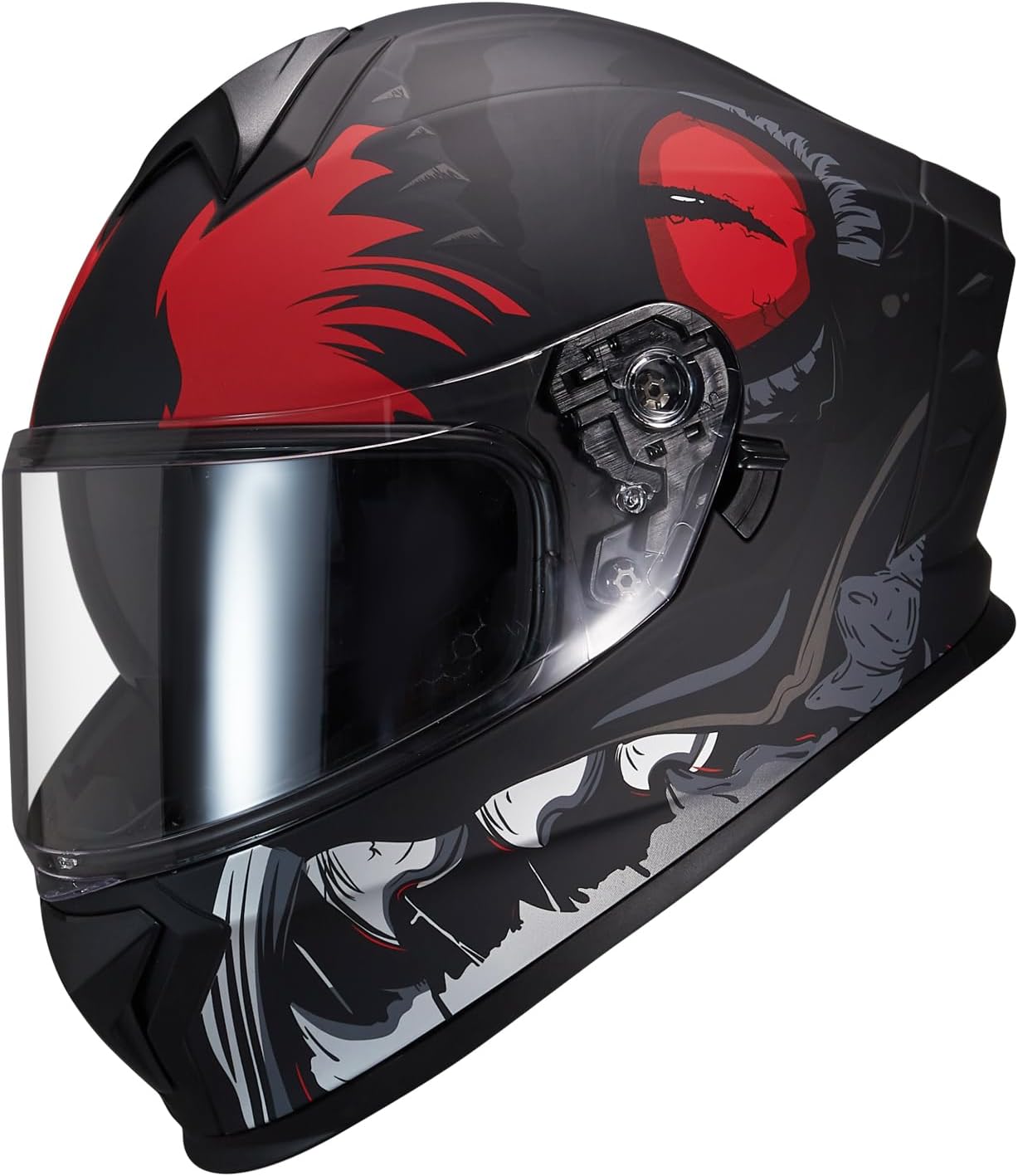 A8 Motorcycle Full Face Dual Visor Helmets for Adults DOT Approved | DOT FMVSS218 Certified, Lightweight design,Washable Comfort Lining,for Street Bike Racing Motorbike - Image 6