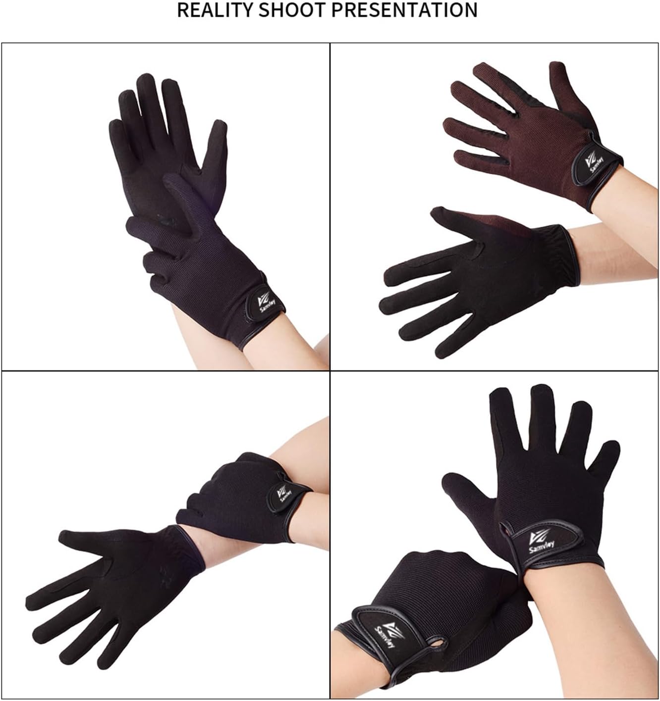 Horse Riding Gloves Equestrian Gloves for Men Women Horseback Riding Gloves with Grip for Adults Riding Sports Biking Cycling Gardening - Image 4