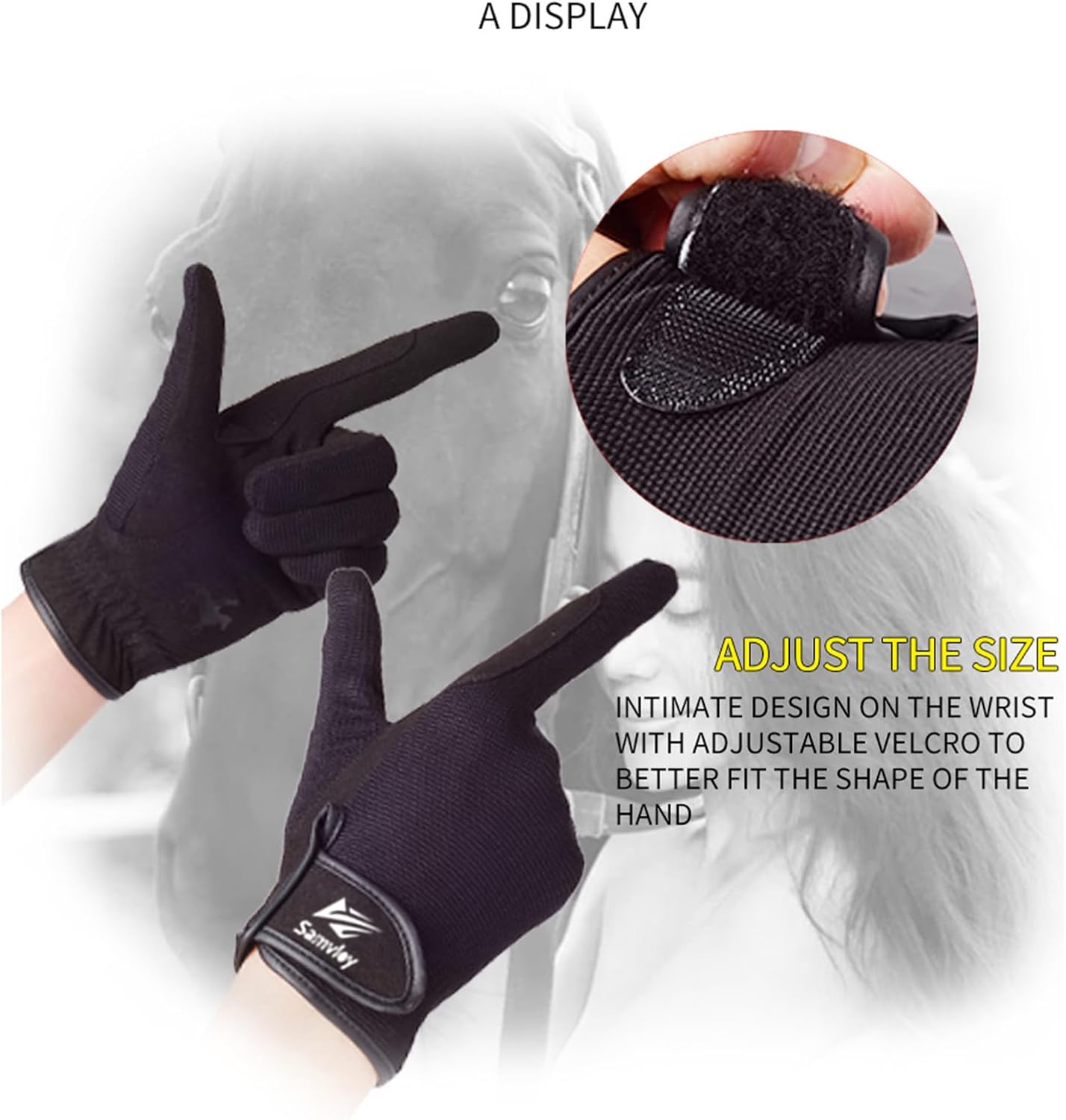 Horse Riding Gloves Equestrian Gloves for Men Women Horseback Riding Gloves with Grip for Adults Riding Sports Biking Cycling Gardening - Image 3
