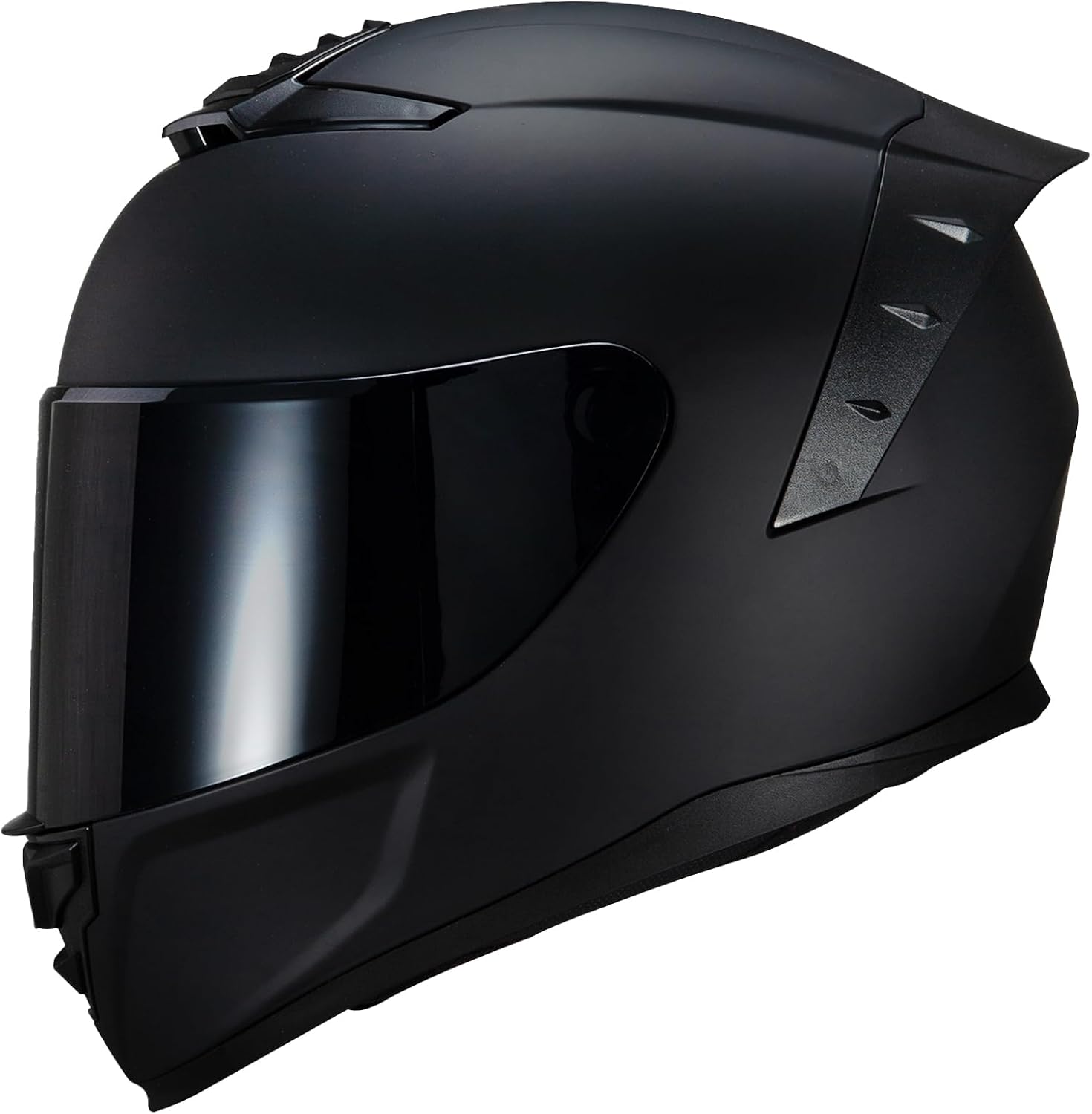 Full Face Motorcycle Helmets,MG611 DOT Approved Motorcycle Helmet | Motorbike Racing Street Bike Helmets for Adult Women Men with Black Visor & Storage Bag,Washable Liner,Glasses Friendly - Image 2