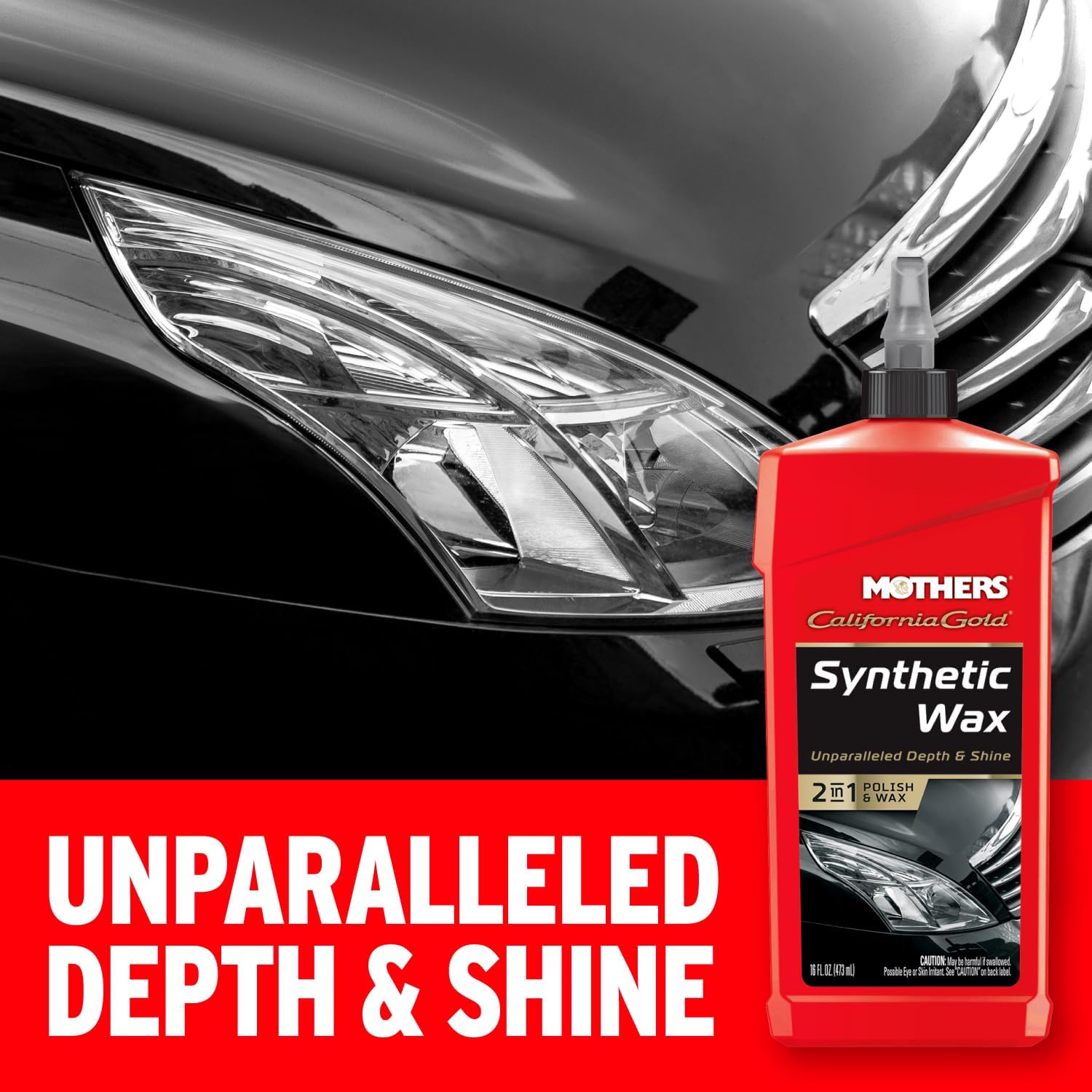 Mothers California Gold Synthetic Wax, 16 oz. (05716) | Long-Lasting Protection, Micro-Encapsulated Polymers, Polishes, Enhances Depth, Gloss & Shine, Easy-to-apply 2 in 1 Formula - Image 3